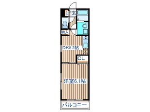 グランディオ北仙台Ⅰの物件間取画像